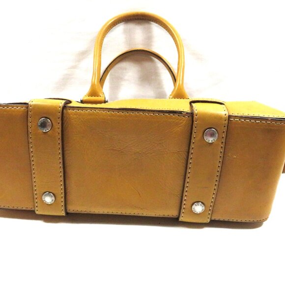 Michael Kors Heavy Leather and canvas handbag Zipper - Picture 9 of 13